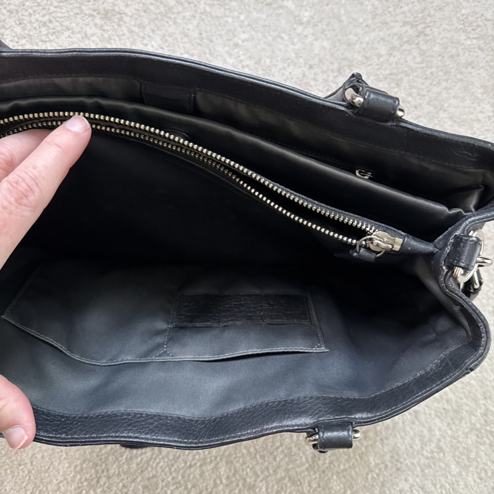 Coach Park Signature Large Carryall Satchel Black Jacquard Canvas F23292 - Picture 11 of 15